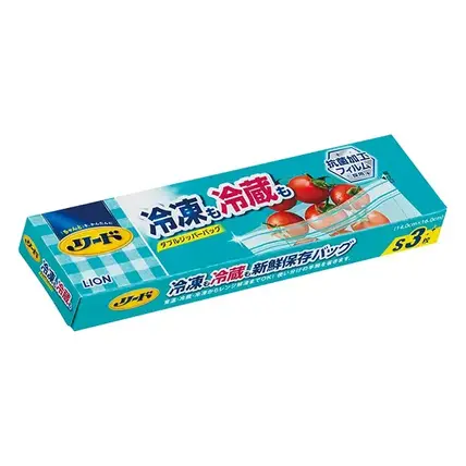 ライオンリード冷凍も冷蔵も新鮮保存バッグS3枚入BOX