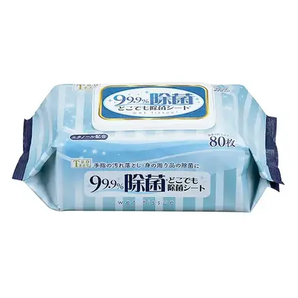 99.9%除菌どこでもウェットシート80枚
